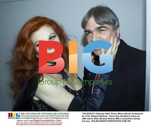 Milva and Prof. Roberto Bertozzi in Rome