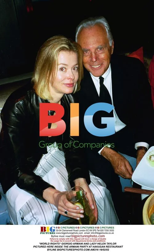 Giorgio Armani & Lady Helen Taylor at Armani Party