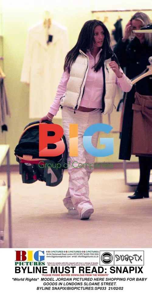 Model Jordan Shopping for Baby Goods in London