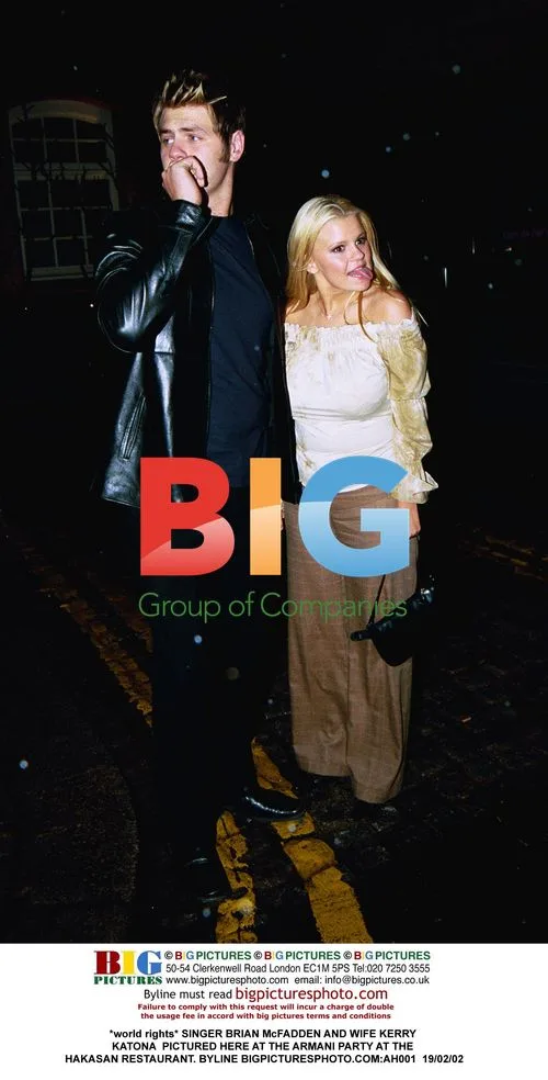 SINGER BRIAN McFADDEN AND WIFE KERRY KATONA