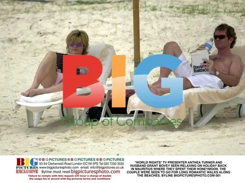 Anthea Turner and Grant Bovey on Vacation in Mauritius