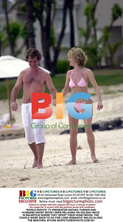 Anthea Turner and Grant Bovey in Mauritius