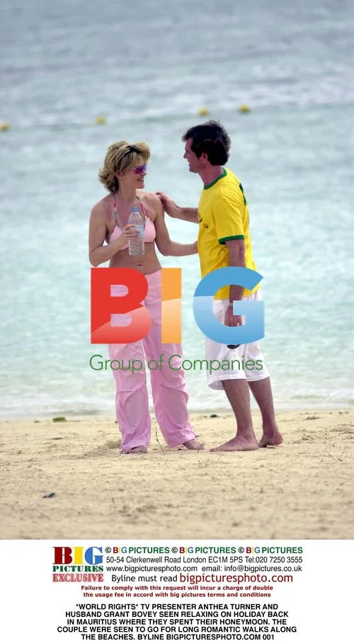 Anthea Turner and Grant Bovey on Mauritius Honeymoon