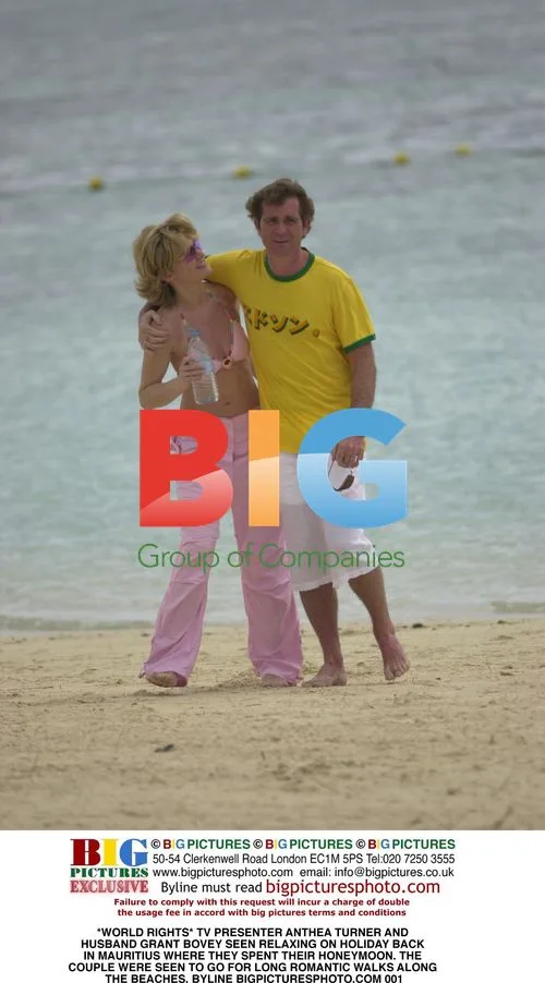 Anthea Turner and Grant Bovey on Mauritius Holiday