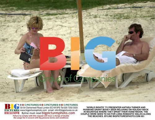 Anthea Turner and Grant Bovey on Honeymoon in Mauritius