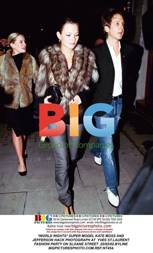 Kate Moss and Jefferson Hack at YSL Party