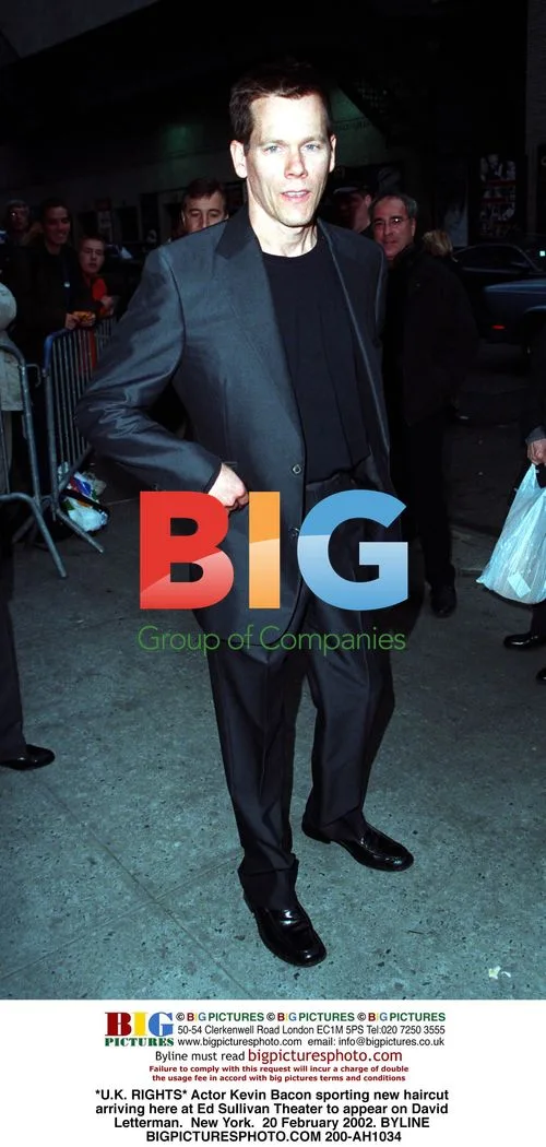Kevin Bacon arrives at Ed Sullivan Theater