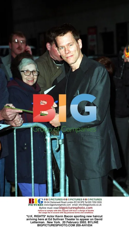 Kevin Bacon arrives at Ed Sullivan Theater