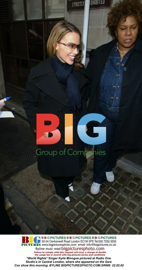 Kylie Minogue at BBC Radio One Studio