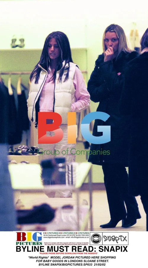 Model Jordan Shopping for Baby Goods in London