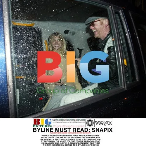 Billie Piper and Chris Evans Followed by Paparazzi in London
