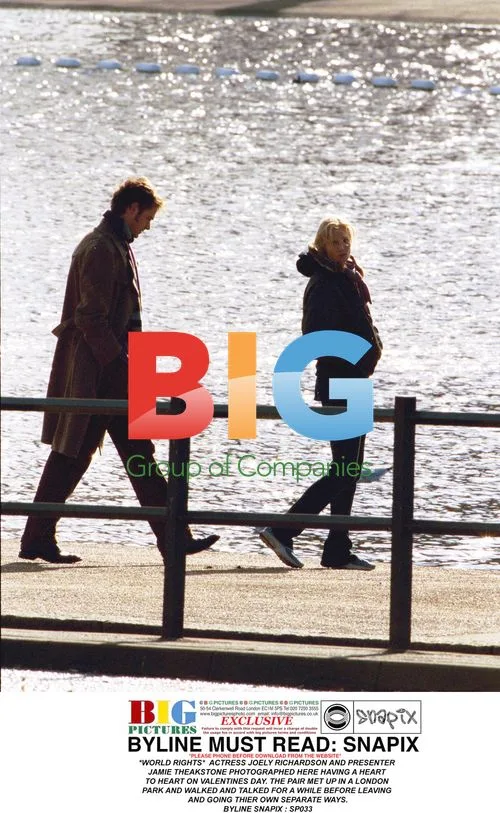 Joely Richardson and Jamie Theakstone Chat in London Park