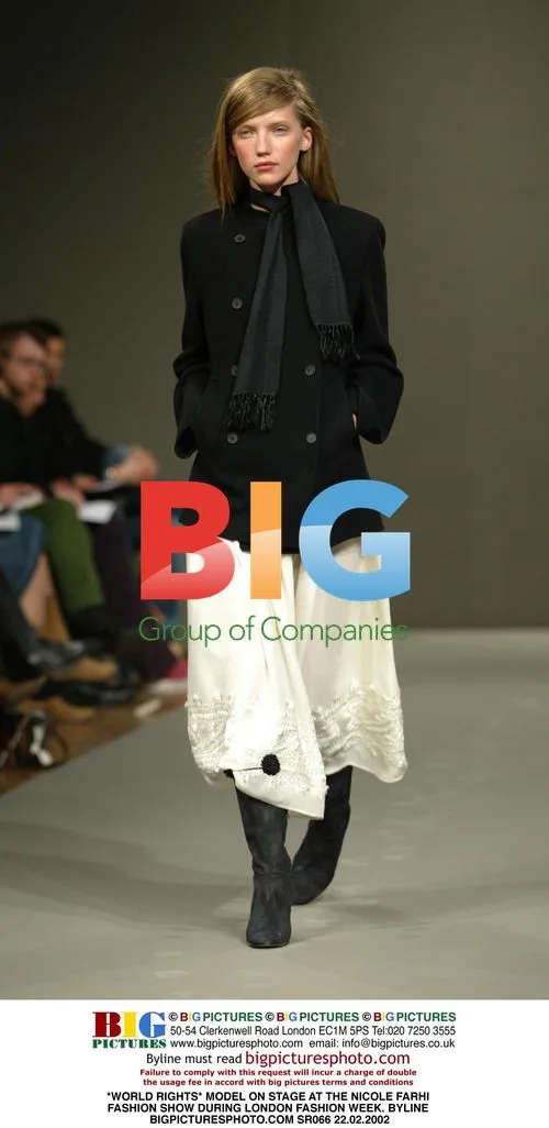 Model on Stage at Nicole Farhi Fashion Show