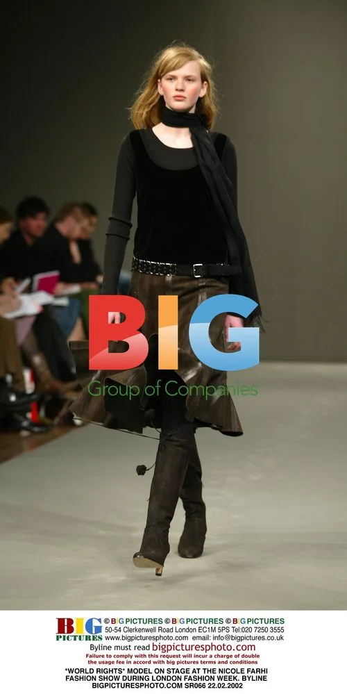 Model on Stage at Nicole Farhi Fashion Show