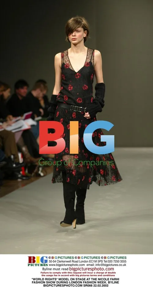 Model at Nicole Farhi Fashion Show
