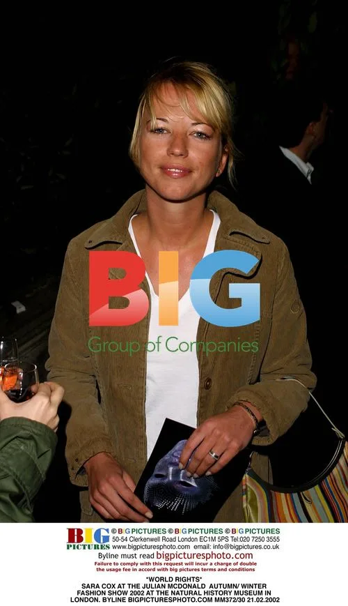 Sara Cox at Julian McDonald fashion show
