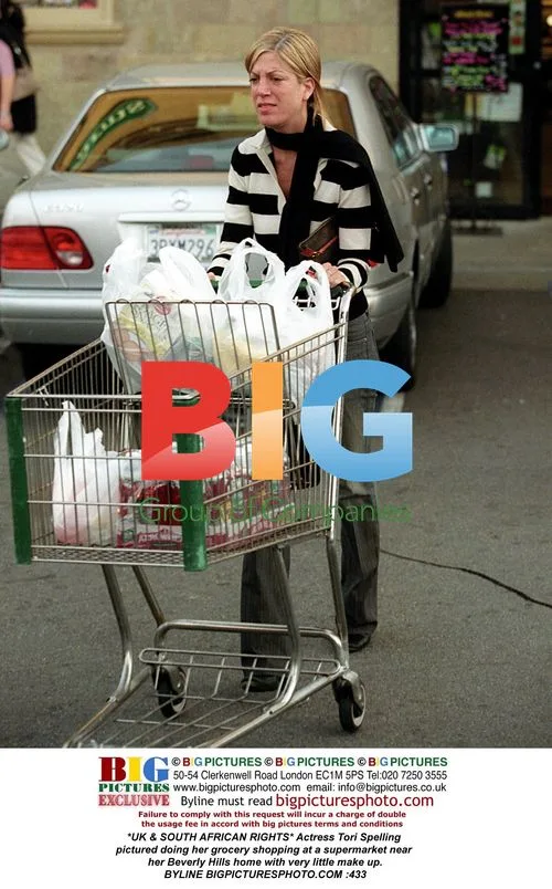 Tori Spelling Grocery Shopping
