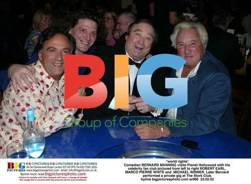 Comedian Bernard Manning visits Planet Hollywood