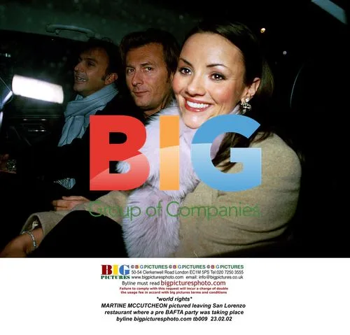 Martine McCutcheon leaving San Lorenzo restaurant