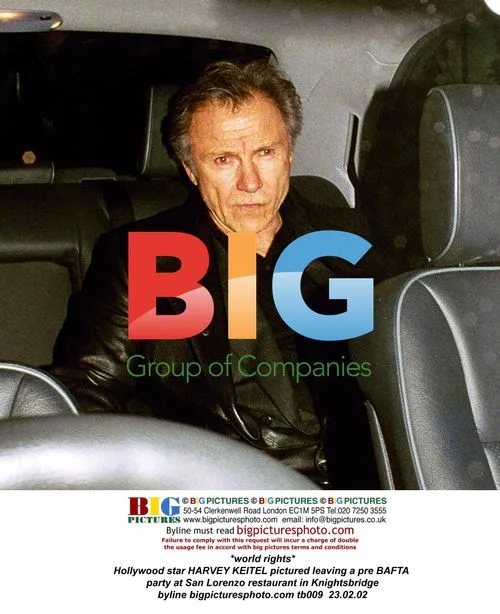 Harvey Keitel Leaving BAFTA Party
