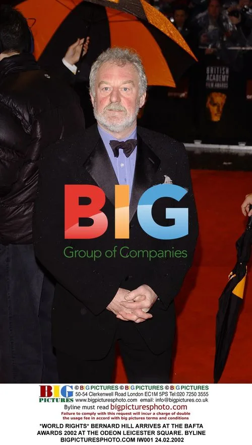 Bernard Hill Arrives at BAFTA Awards 2002