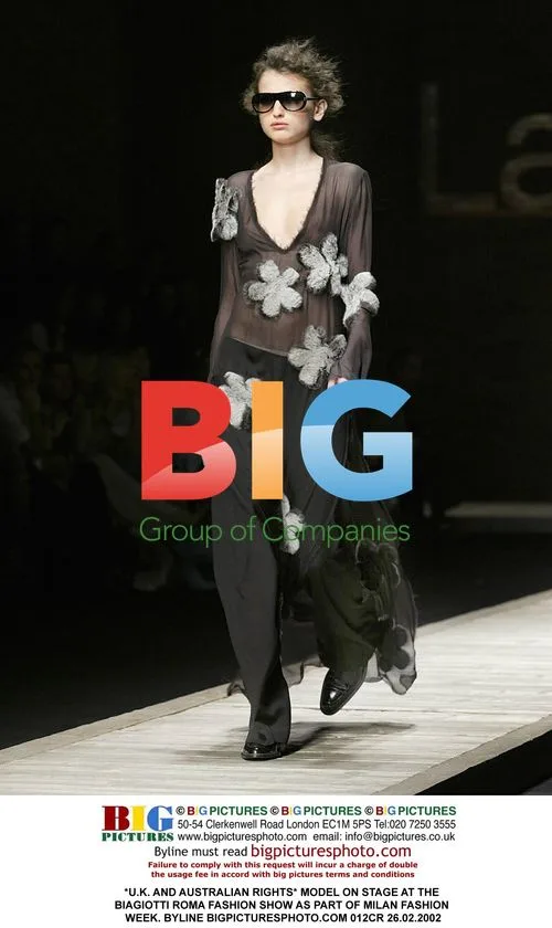 Model at Biagiotti Roma Fashion Show
