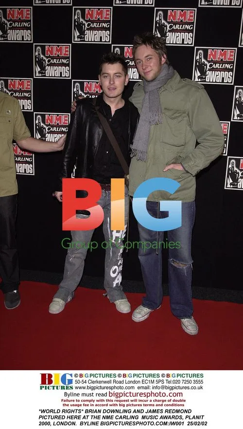 Brian Dowling and James Redmond at NME Carling Music Awards