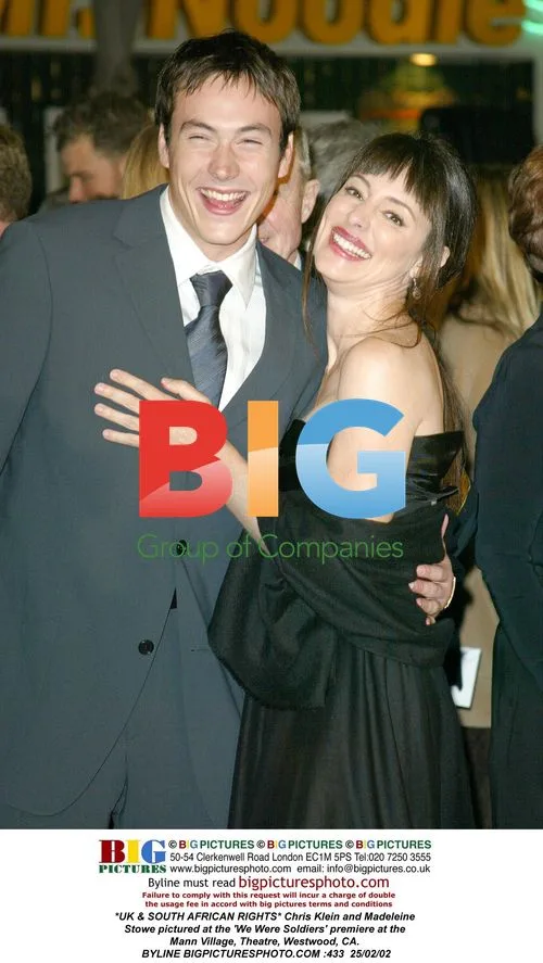 Chris Klein and Madeleine Stowe at 'We Were Soldiers' premiere