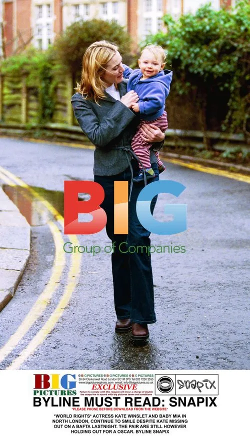 Kate Winslet and Baby Mia in North London