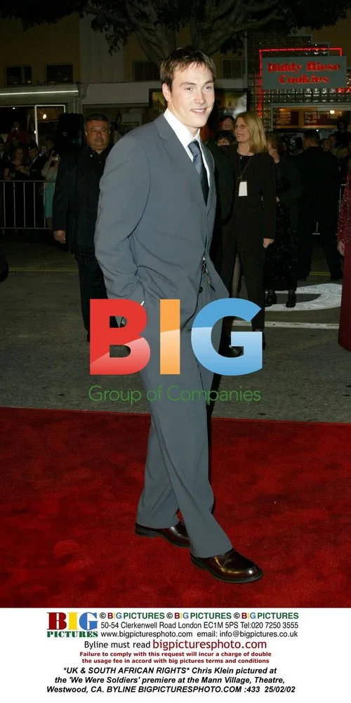 Chris Klein at 'We Were Soldiers' premiere