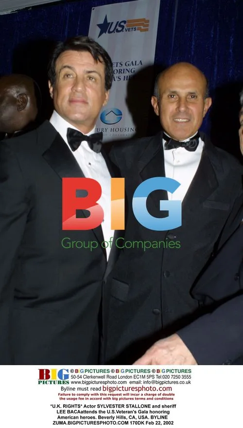 Stallone and Baca at U.S. Veteran's Gala