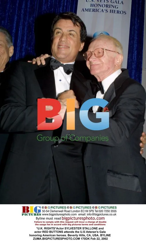 Sylvester Stallone and Red Buttons at U.S. Veteran's Gala