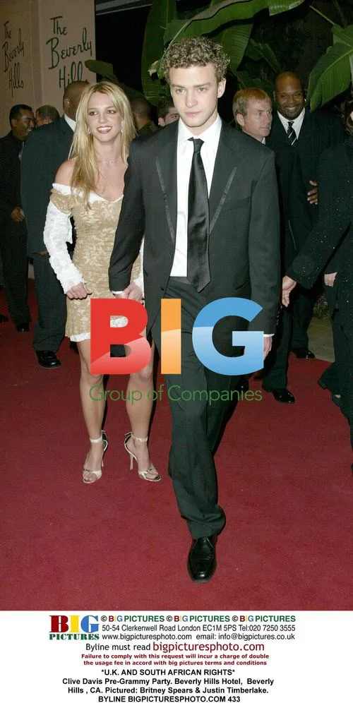 Britney Spears & Justin Timberlake at Clive Davis Pre-Grammy Party