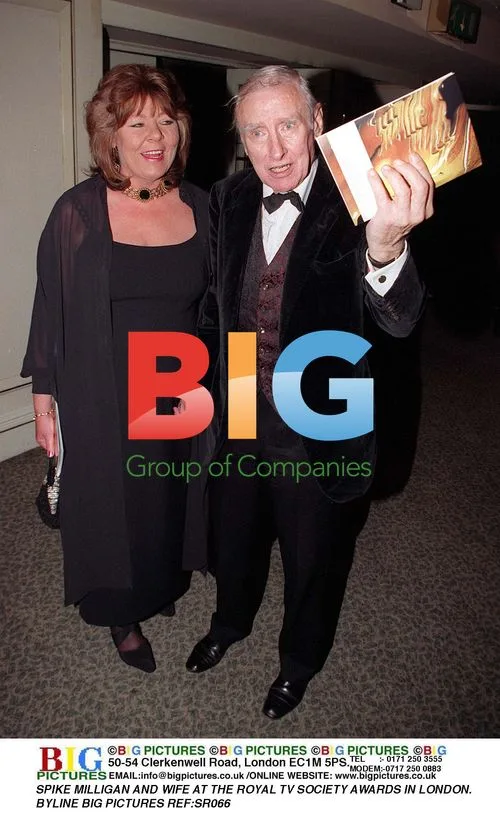 Spike Milligan and Wife at Royal TV Society Awards