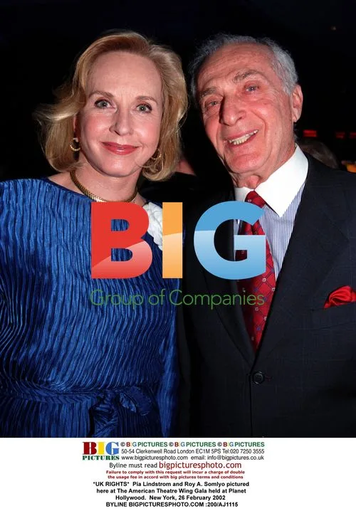 Pia Lindstrom and Roy A. Somlyo at American Theatre Wing Gala