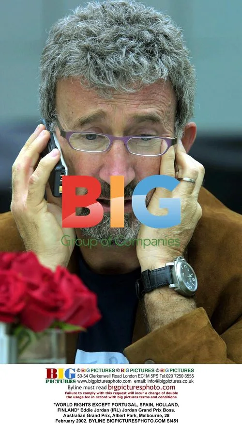 Eddie Jordan at Australian Grand Prix 2002