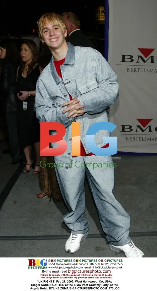 Aaron Carter at BMG Post Grammy Party