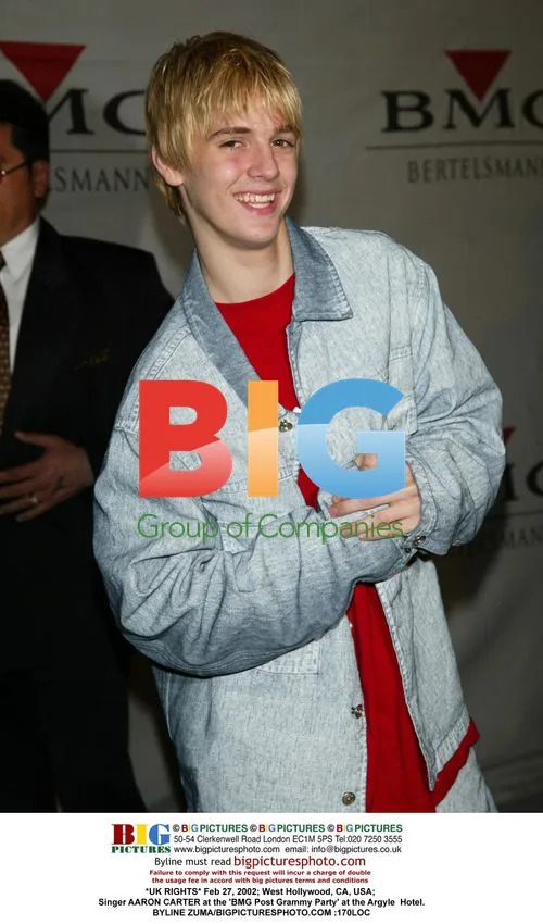 Aaron Carter at BMG Post Grammy Party