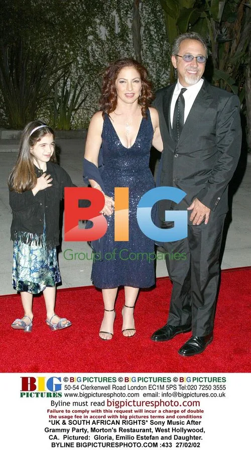 Gloria, Emilio Estefan and Daughter at Sony Music After Grammy Party