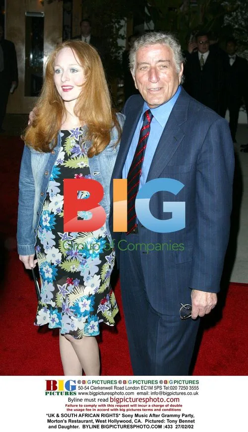 Tony Bennet and Daughter at Sony Music After Grammy Party