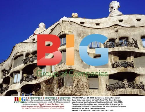 Antoni Gaudi's Casa Mila in Barcelona