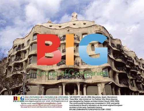 Casa Mila, Antoni Gaudi's Landmark Building in Barcelona