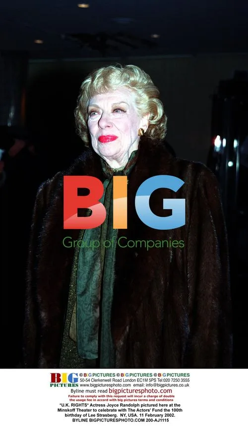Actress Joyce Randolph at Minskoff Theater 100th birthday