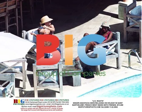 Anastacia Relaxing on Holiday in St. Barthelemy