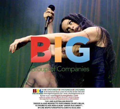 Alanis Morissette performing on MTV Milan
