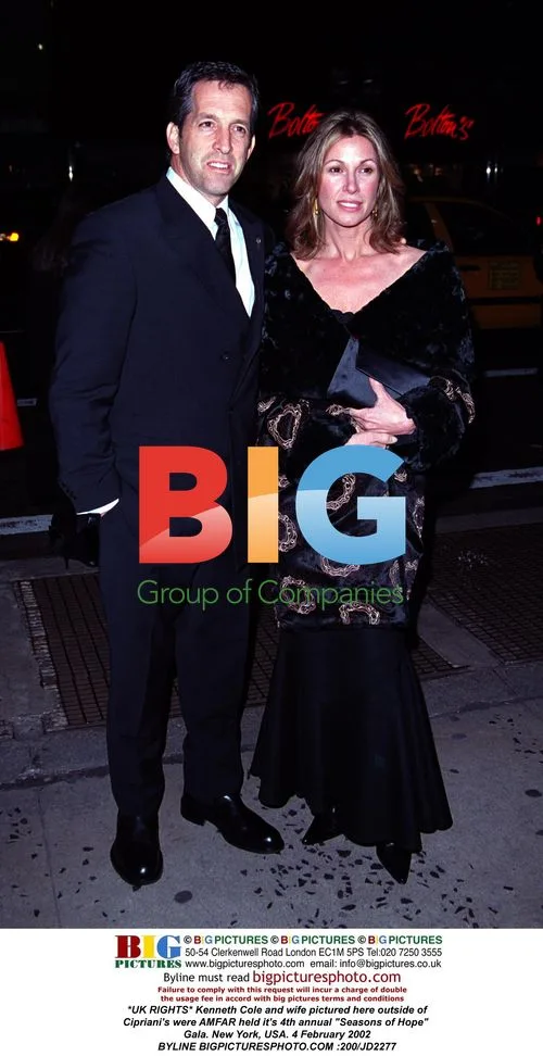 Kenneth Cole and wife at AMFAR Gala