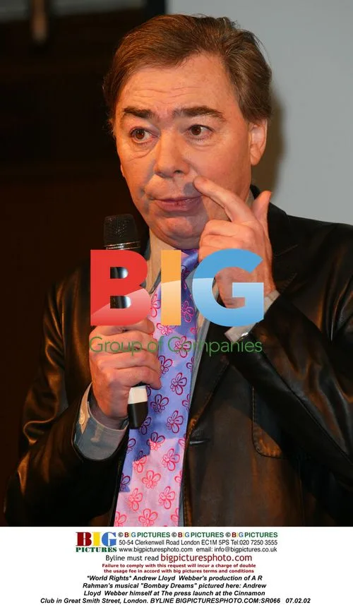 Andrew Lloyd Webber at Bombay Dreams press launch