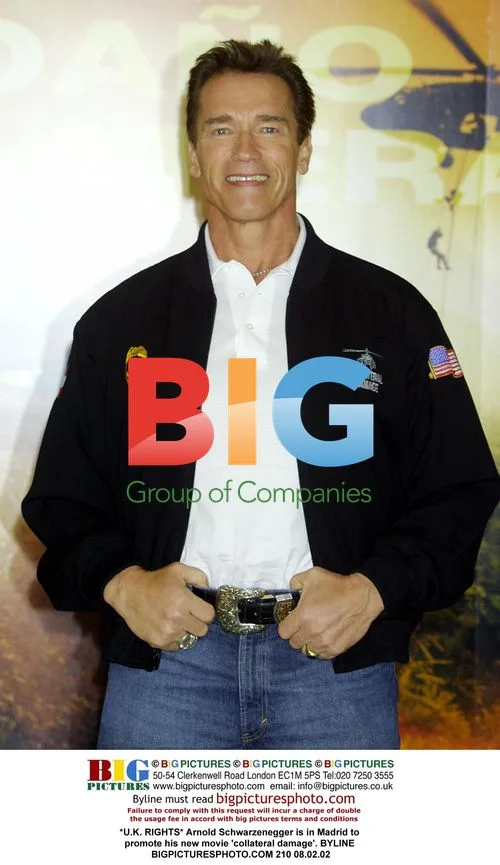 Arnold Schwarzenegger promotes 'Collateral Damage' in Madrid