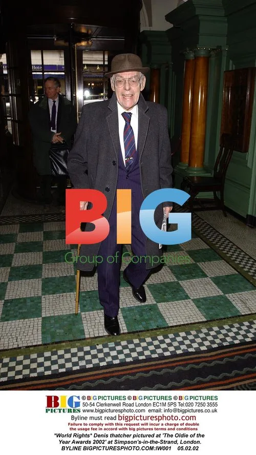 Denis Thatcher at Oldie of the Year Awards 2002