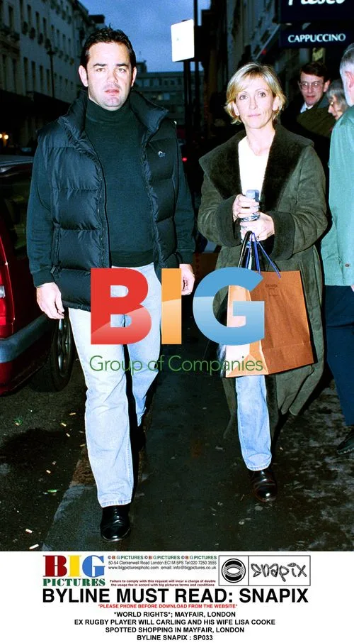 Will Carling and Wife Lisa Cooke Shopping in Mayfair